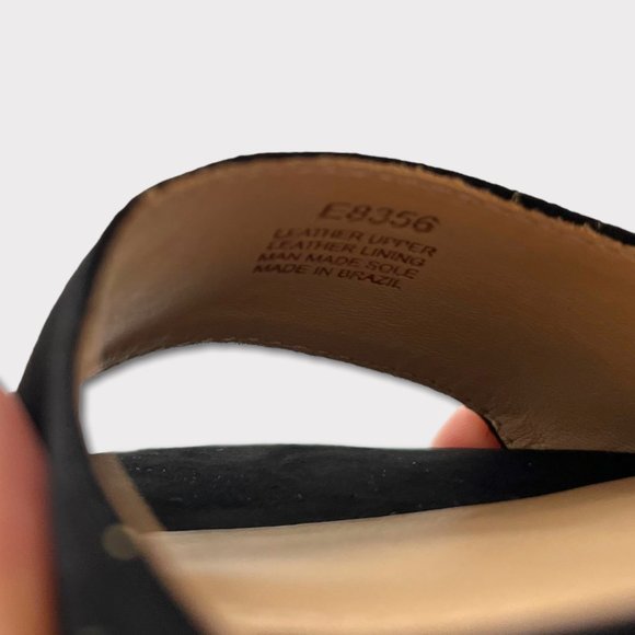 J. Crew Laila Suede Wedge in Black Size 6 NIB - Picture 3 of 10